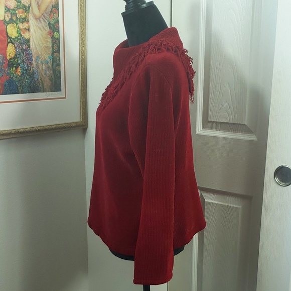 Designer Original Studio Petite Large Red Sweater - Picture 3 of 6